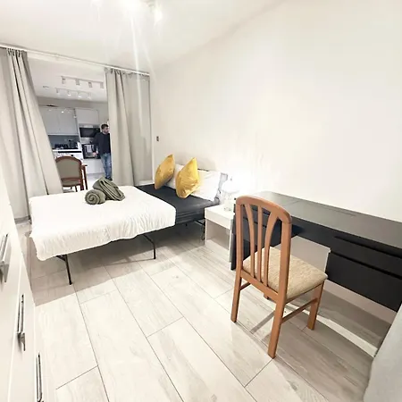 Large Studio With Extra Sofa Bed And Private Bath Plus Kitchen Canary Wharf 1 * Londres