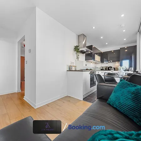 Apartmán Two Bedroom Flat By Zen Abodes Short Lets & Serviced With Free Wifi & Tv Close To Old St Londýn