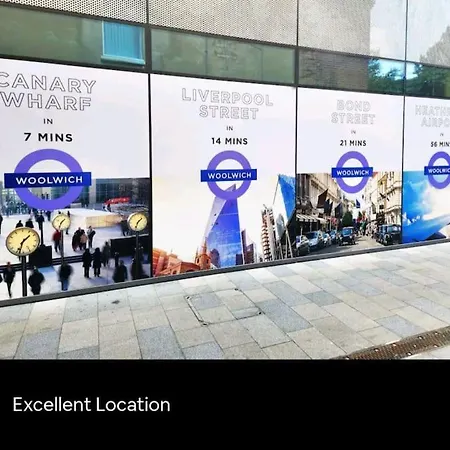 Apartament Snuggle - Riverside - Views Over Looking River Thames, Close To O2 Arena, Excel, Airport, Thames Clipper- River Boat Service, Woolwich Ferry, Onsite Parking, Twin Option Available Londyn