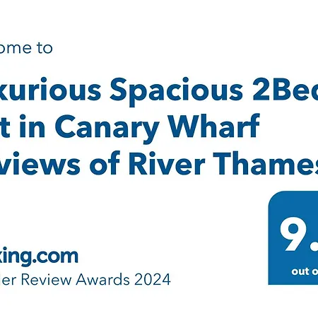 Luxurious Spacious 2bed Skyline River Views By Canary Wharf * London