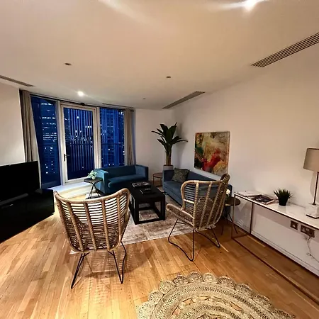 Panoramic View In Canary Wharf Penthouse 公寓
