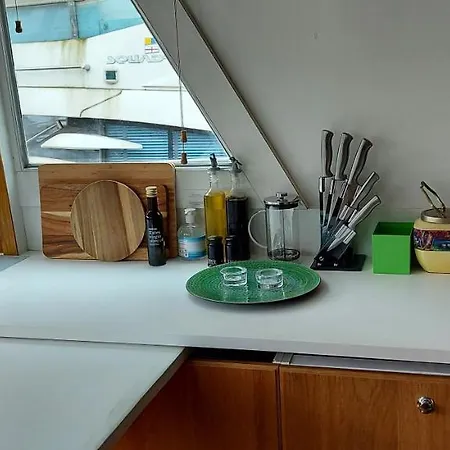 Rustic 2-bed Houseboat On The River Thames, In East Appartement *