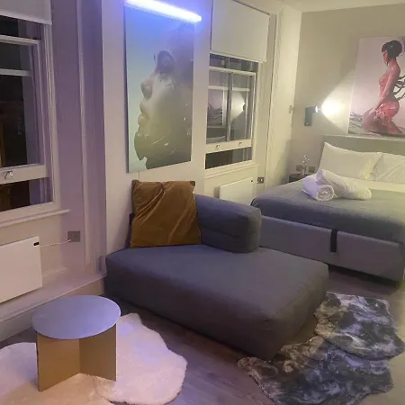 New Luxury Cyberpunk 1bed Studio Serviced Notting Hill Free Wifi & Netflix Location Perfect For Solo & Coupled Guests London