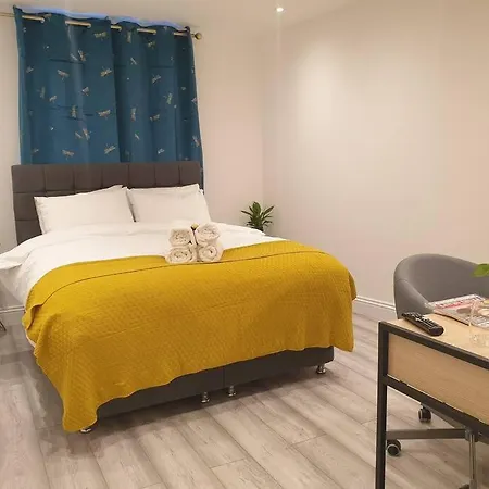 New - Private King Bed -put- With Terrace, Free Parking, Near Tube * London