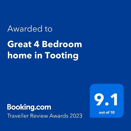 Great 4 Bedroom In Tooting