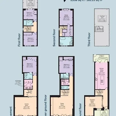 5 Double Bed Town House In South Kensington * London
