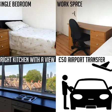 Homestay Elephant & Castle - Zone 2 - Private - Shared Bathroom London