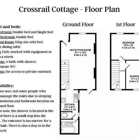 Apartment Crossrail - Large 2 Bedrooms - Sleeps 7 - Perfect For Groups - Private Garden - Wifi - Close To Elizabeth Line For Easy Access To Heathrow And London