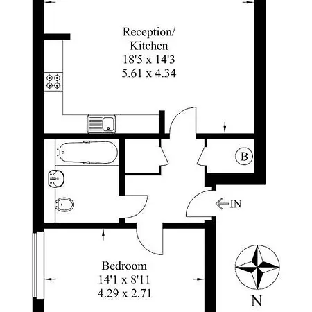 1 Bedroom With Dock Views In E16 Apartment