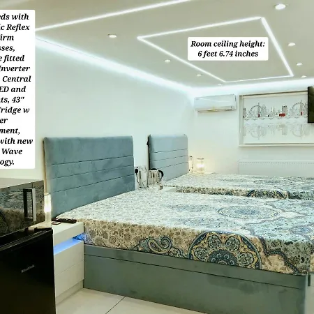 Air Conditioned Modern Double Bed With Private Attached Bathroom - Free Parking - Near London Heathrow Airport & Broadway * Southall