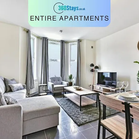 West Serviced Apartments: 2-bed, 2-bath With Parking Near Station Apartment *