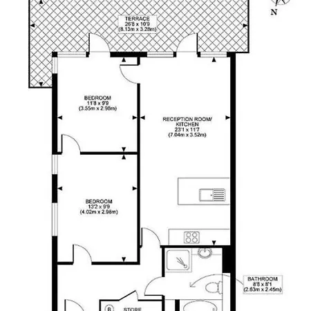 Apartment A Modern Two Bedroom Flat With Private Parking London