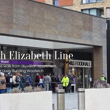 Skyvillion - River Thames Floor By Woolwich Ferry, Mins To Excel, O2 Arena , Airport With Parking Apartament