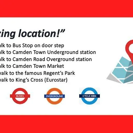 Alloggio in famiglia Stylish 1-minute Walk To Camden Town Metro, Shops, Cafes, Bars & Restaurants With Shared Bathrooms *