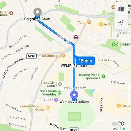 Gorgeous Flat 10 Min Walk To Stadium Free Parking Apartment