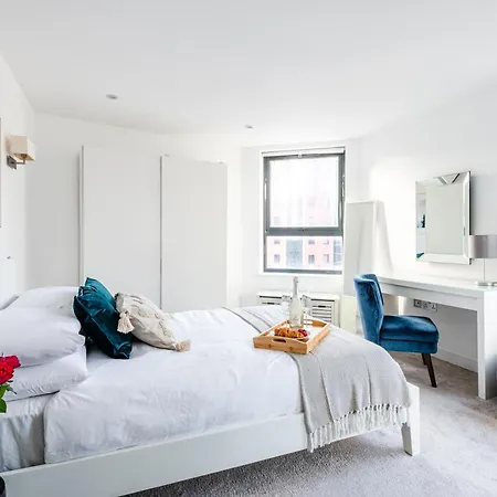 公寓 Chic 1 Bed Kings Cross Farringdon 4 Guests *