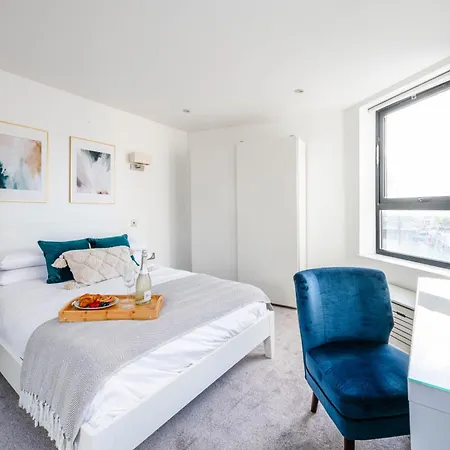 Chic 1 Bed Kings Cross Farringdon 4 Guests 公寓 *
