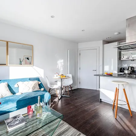公寓 Chic 1 Bed Kings Cross Farringdon 4 Guests *