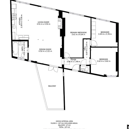Contemporary Open Plan Penthouse Apartment
