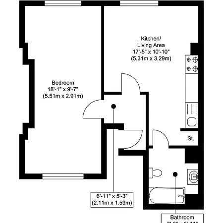 1 Bed Cheshire St Brick Lane *