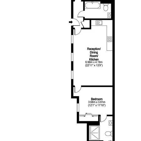 2 Bed 2 Bath Deluxe Flat In Kensington *