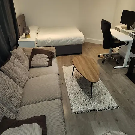 Flat With Work Station, Monitor, Smart Tv & Netflix 伦敦