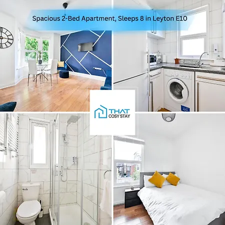 2-Bed, Sleeps 8 In Leyton E10, Near Stratford Apartment