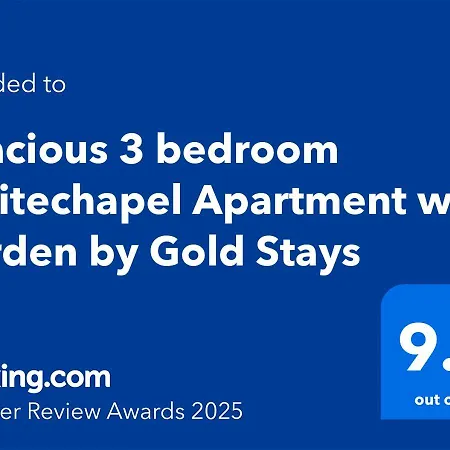 Apartment Spacious 3 Bedroom Whitechapel With Garden By Gold *