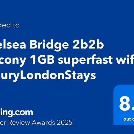Chelsea Bridge 2bed 2bath Balcony Fast Wifi - Luxurylondonstays