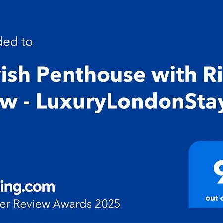 Lavish Penthouse River View Fast Wifi - Luxurylondonstays * London
