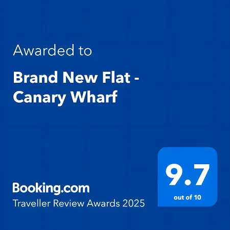 Apartment Brand New Flat - Canary Wharf London