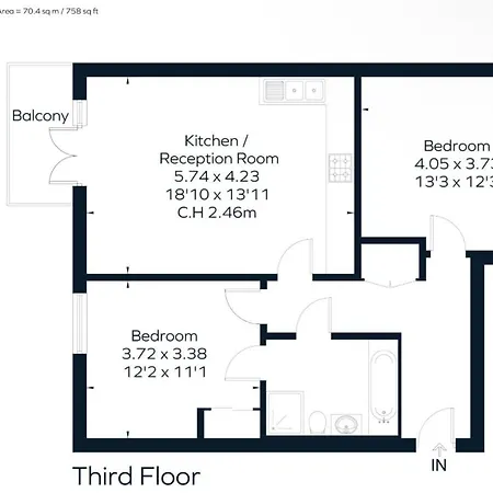 Auracasa 2 Bed O2 Canning Apartment