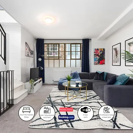 Two-bedroom Short Term & Flexible Renting Hackney With Free Wifi And Roof Terrace! Apartment *