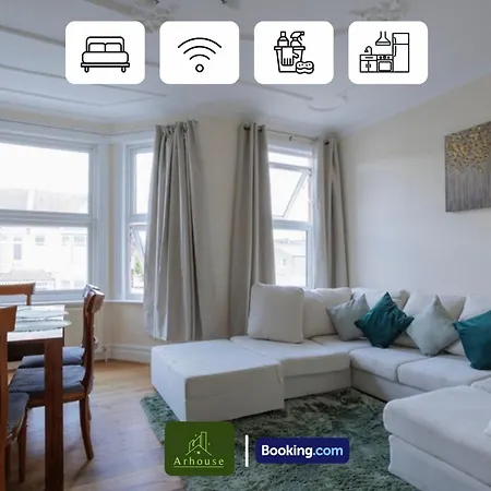 Apartment 3 Bedroom By Arhouse Short Lets & Serviced Kensal Rise With Free Wifi & Free Parking *