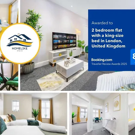 Apartment Elegant 2 Bedroom Hideaway In The Heart Of London - Sleeps 6 People- Has A King Bed- Parking Available! Instant Book! 20 Percent Off! Limited Time Deal!
