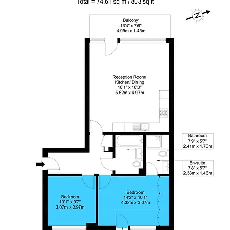 Riverside - 2 Bedroom & Free Parking Barking (Greater London)