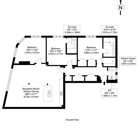 Luxury Richmond Flat Next To Richmond Park Kew