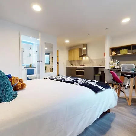 דירה Studios And Cozy Ensuites With Shared Kitchen At Canvas Wembley Apartments לונדון