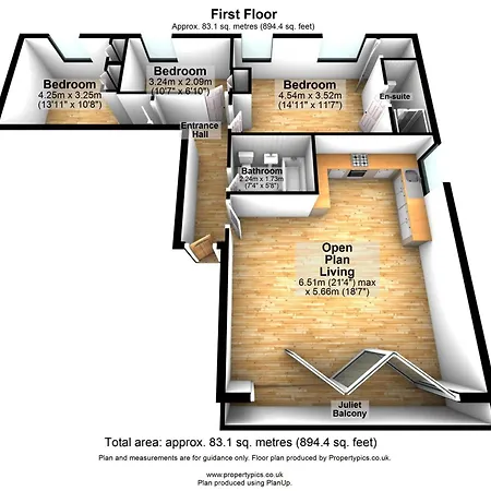 Apartment Spacious, 3 Bedroom, 2 Bathroom,