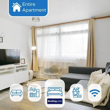 Stylish Two Bedroom Apt By Livestay Short Lets & Serviced London, West Kensington Apartment London