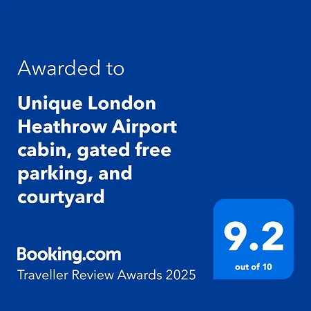 Heathrow Airport 10 Mins Drive L Free Secure Parking L Tiny House With Courtyard