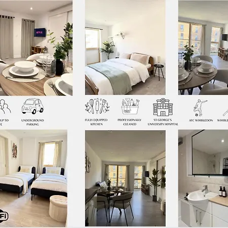 Modern In Wimbledon - Free Underground Parking - Sleeps 5 アパート