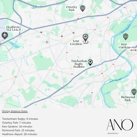 Apartment 1Bdr Apartment - West London - Easy Heathrow, London & Twickenham Rugby Stadium Access Hounslow