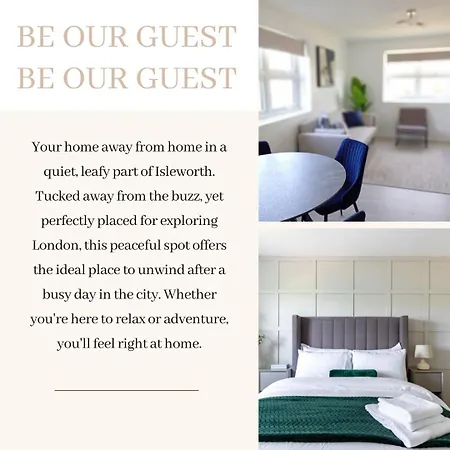 1Bdr Apartment - West London - Easy Heathrow, London & Twickenham Rugby Stadium Access Apartment