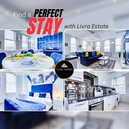 Stylish 1 Bed By Livra Estate Short Lets & Serviced With Free Parking アパート *