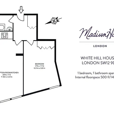 Madison Hill - White Hill House 3 - 1 Bedroom Flat *