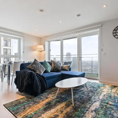 Elegant 2br Flat On 20th Floor Near Many Attractions Apartmán Londýn
