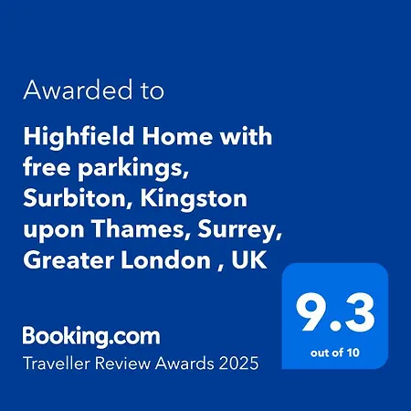 Highfield With Free Parkings, Surbiton, Kingston Upon Thames, Surrey, Greater London , Uk Surbiton