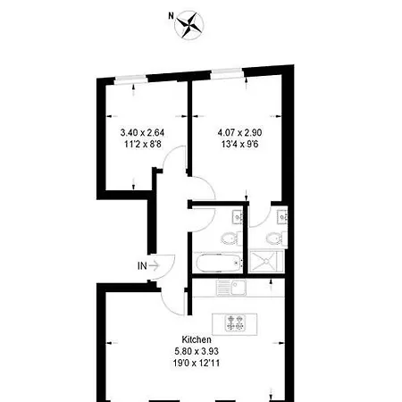 Bright & Airy Flat With Stunning Rooftop Views Apartment