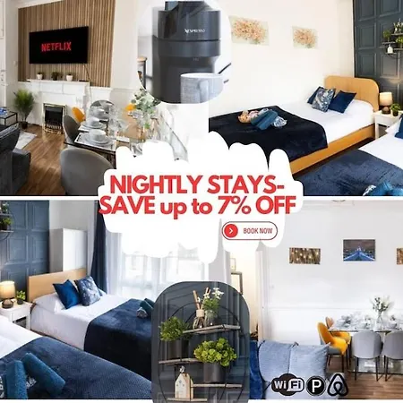 Luxury 4beds West London-mobilerateoffers-zone1-family-tourist-weekly-wifi-sleeps7-netflix! London